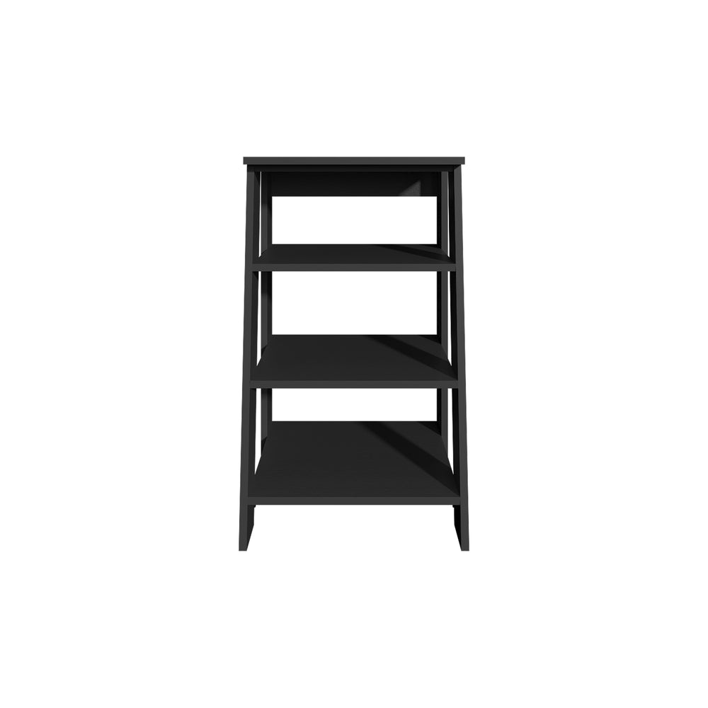 English Elm BATHBI 30" Ladder Shelf Organizer for Bathroom and Living Room – 4-Tier Space-Saving Modern Storage Rack Black 34.7 L x 18.6 W x 3.2 H B070P242495