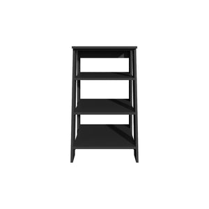 English Elm BATHBI 30" Ladder Shelf Organizer for Bathroom and Living Room – 4-Tier Space-Saving Modern Storage Rack Black 34.7 L x 18.6 W x 3.2 H B070P242495