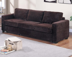 English Elm Modern Corduroy Sofa and Loveseat Set Plush Jumbo Fabric Living Room Seating B011S02203