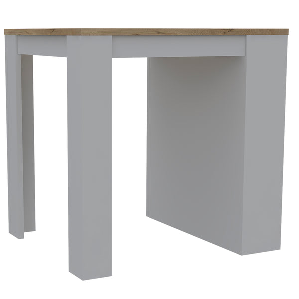 English Elm Alameda Modern Kitchen Island with Three Concealed Drawers, Multicolor Particle Board, 36.2" Top B128S00130
