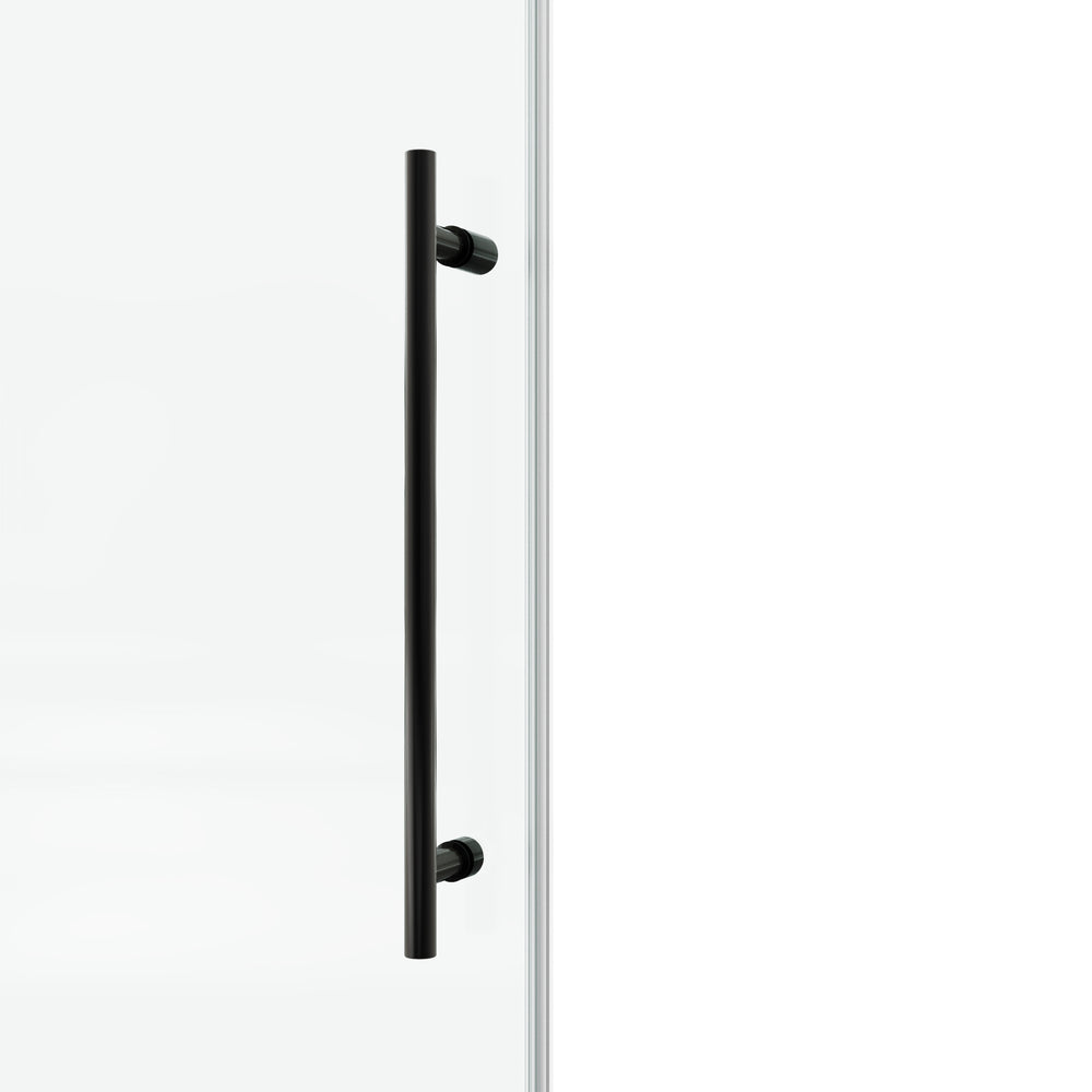 English Elm 60*72"Fixed 60*72" Fixed & Sliding Shower Door - Frameless Clear Tempered Glass With Stainless Steel Hardware T3177P320599
