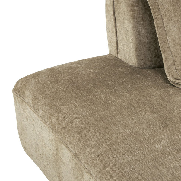 English Elm 122" L-shaped Sectional with Deep Chaise High Density Foam Low Profile Living Room Sofa Off-White+Natural N767P371309O
