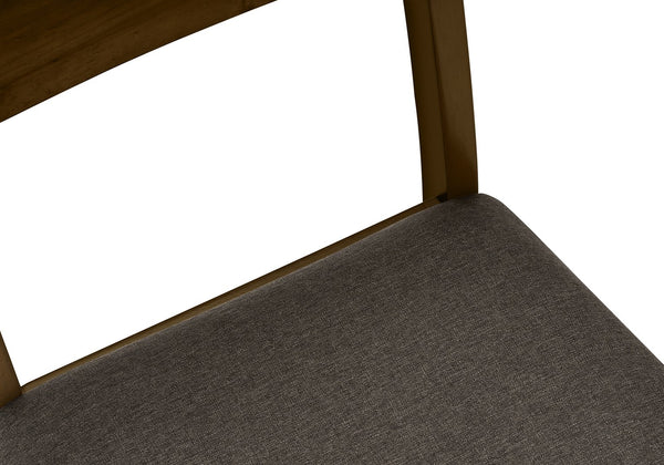 English Elm Dining Chair Set of 2 Upholstered with Turned Wood Legs, High Slat Back, Comfortable Seating Appeal Brown 39 L x 11 W x 19 H B2710P218890