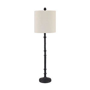 Crestview Collection 39.25"H Elegant Resin Buffet Lamp With Oatmeal Shade - Timeless Design, 3-way Socket & Sturdy Base   Cvavp2163