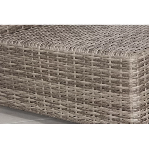 English Elm Chic Rattan Wicker 3-Piece Outdoor Conversation Set — Fully Assembled, Plush Removable Cushions, Weather-Resistant Elegance B120S00023