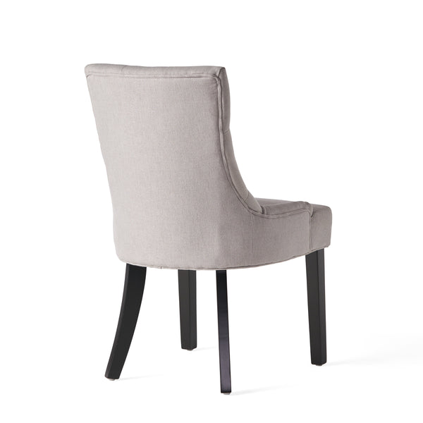 English Elm Cheney Tufted Upholstered Dining Chair Set with Solid Wood Legs for Modern Rooms 54181.00FLGY