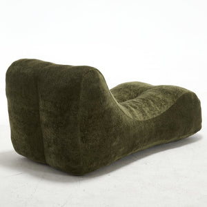 English Elm Creative Bean Bag Sofa Chair with Plush Superfiber Cover and Soft Foam Filling for Luxe Comfort Olive Green W1996P266262