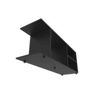 English Elm Entertainment Center Barton Black – Compact Engineered Wood TV Stand with Spacious Shelves & Ample Storage B092P238705