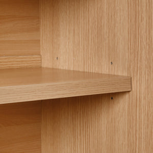 English Elm K&k Farmhouse Pantry Cabinet 72 Inch Tall Mdf Cupboard with Adjustable Shelves Natural N707S000020Y