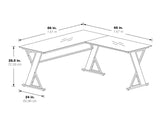 OSP Home Furnishings Zenos L-shape Desk Cherry