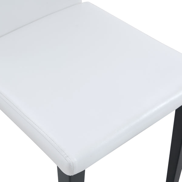 English Elm Four White PU dining chairs set W1512P389436