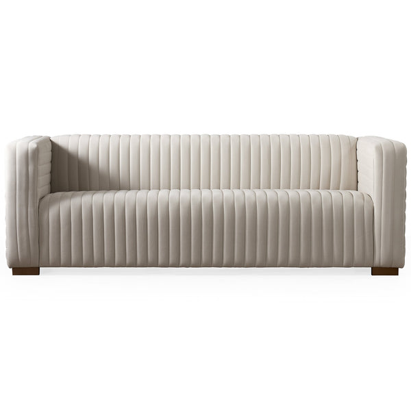 English Elm Elara Performance Velvet Sofa Low Profile Contemporary Living Room Seating B183P255304