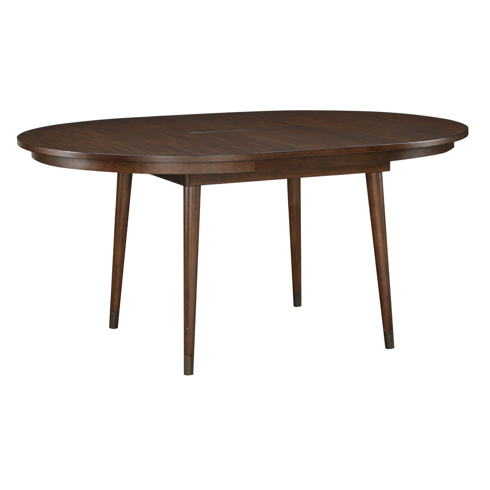 English Elm Cherry Finish Maple Veneer Extendable Dining Table Seats 6 Transitional Style B011P217887