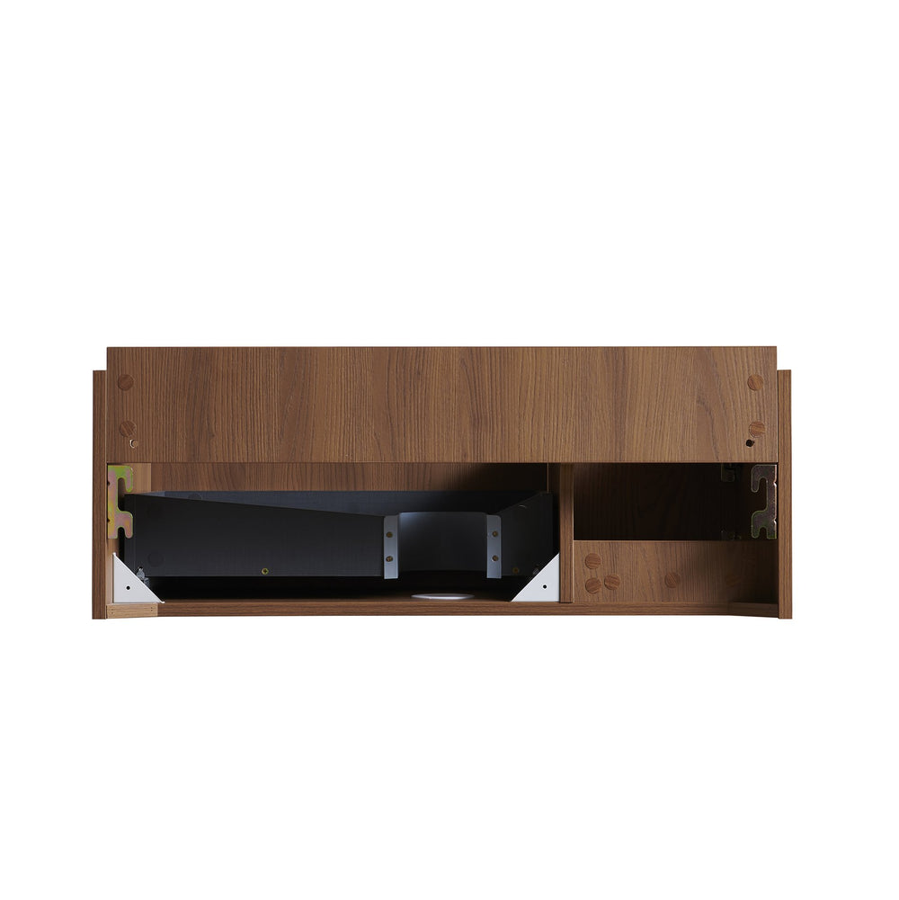 English Elm 36" Muri Oak Woodgrain Plywood Bathroom Vanity Cabinet with Soft Close Doors W2615P338065