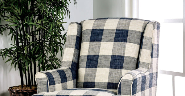 English Elm Transitional High Back Stripe Chair with Rolled Arms for Coastal Comfort and Supportive Seating Appeal Ivory 32 L x 36 W x 37 H B2741P375958