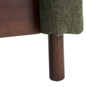 English Elm Christopher Knight Home® - 78" Upholstered Sofa with Tufted Linen-Like Fabric, Deep 19" Seat, Sturdy Rubber Wood Legs, 900lb Capacity Dark Green N763P243921F