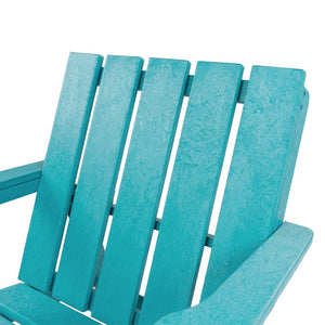 English Elm Shoreline Recycled Hdpe Folding Adirondack Chair Fully Assembled Modern Patio Seating Teal B2745P409681