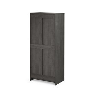 English Elm Christopher Knight Home® - DELANEY Rustic 2-Door Wardrobe Grey with Faux Wood Finish, 75" Tall Armoire for Organized Storage 71142.00