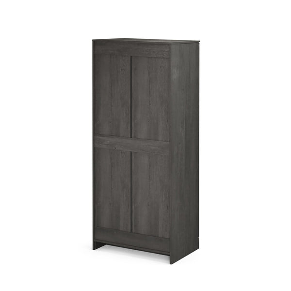 English Elm Christopher Knight Home® - DELANEY Rustic 2-Door Wardrobe Grey with Faux Wood Finish, 75" Tall Armoire for Organized Storage 71142.00