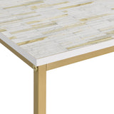 OSP Home Furnishings Brighton Console Table Mosaic/Gold