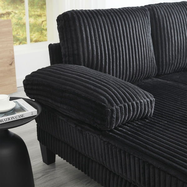 English Elm Modern U-Shaped 4-Seat Sofa With Double Chaise - Luxurious Velvet, Spacious Comfort & Style W2705S00017-GIGA