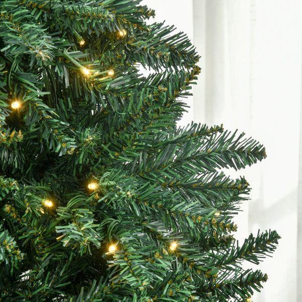 English Elm Homcom 7Ft Pre-Lit Douglas Fir Christmas Tree With 700 Warm White Leds, Realistic Look & Easy Setup W2225P249644