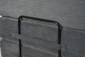 English Elm Convertible Sleeper Sofa Bed with Corduroy Upholstery, 4‑in‑1 Folding Couch Mattress, Space‑Saving Lounge Gray W3434P346243