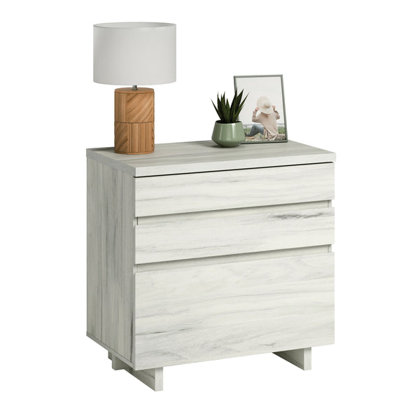 English Elm Lateral File, Sleek Off-White & Gray Multi-Purpose Storage Solution For Modern Workspaces & Home Offices B356P354465
