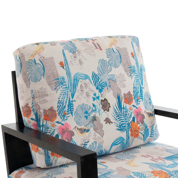 English Elm Christopher Knight Home® - Floral Velvet Accent Chair with Removable Washable Cover, Plush 5.51" Cushions & Gold Legs for Living Spaces N817P237961B