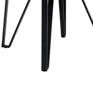 English Elm Christopher Knight Home® - Round Mid-Century Bar Table with Hairpin Metal Legs and Open Shelf, 46.85" Diameter, Stylish Dining Ash Brown N771P205281A