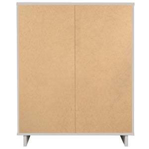 English Elm Granville 38" Light Gray Chest - 5-Drawer Modern Elegance With Gold Handles For Stylish Storage B365S00085