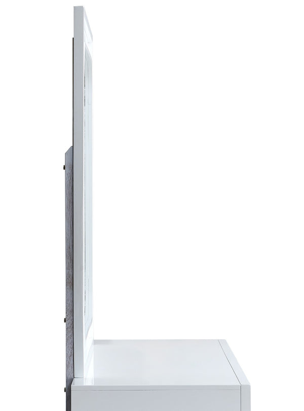 English Elm Milan Modern Bedroom Wall Mirror with Slim Low Profile Crisp Finish for Contemporary Spaces White B078P497946