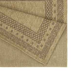 English Elm Earth Jute/Mocha 5'3" X 7'3" Indoor/Outdoor Rug - Durable, Kid & Pet-Friendly, Easy-Care Design! B186P198830