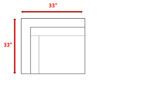 English Elm 33" Corner Wedge Fully Assembled Outdoor Sectional Piece with HDPE Wicker, Rust-Free Frame, Cushions B120P352209
