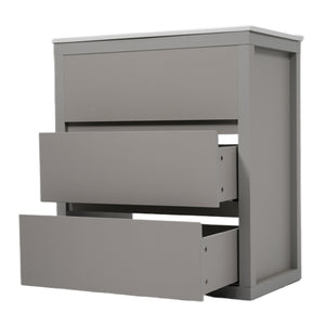English Elm Christopher Knight Home® - 60" Double Sinks Bathroom Vanity Set with Two Ceramic Basins, Soft-Close Drawers, Sleek Handle-Free Design Gray N817P280550G