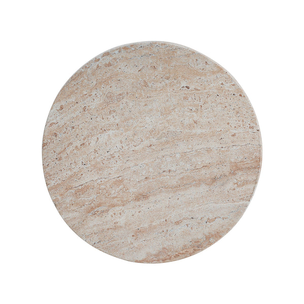 English Elm Christopher Knight Home® - Outdoor/Indoor Lightweight Concrete Side Table - Versatile Beige Travertine Accent For Any Space N773P253794Z