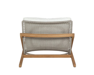 Sunpan Bari Lounge Chair - Timeless Outdoor Seating with Durable Teak and Weather-Resistant Design Natural / Stinson White