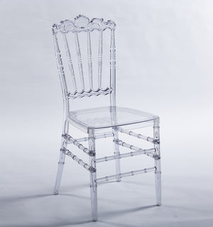 English Elm Wedding Chairs Set Of 4 - Modern Clear Plastic Dining Chairs For Events, Receptions & Home Use W234P194521-GIGA
