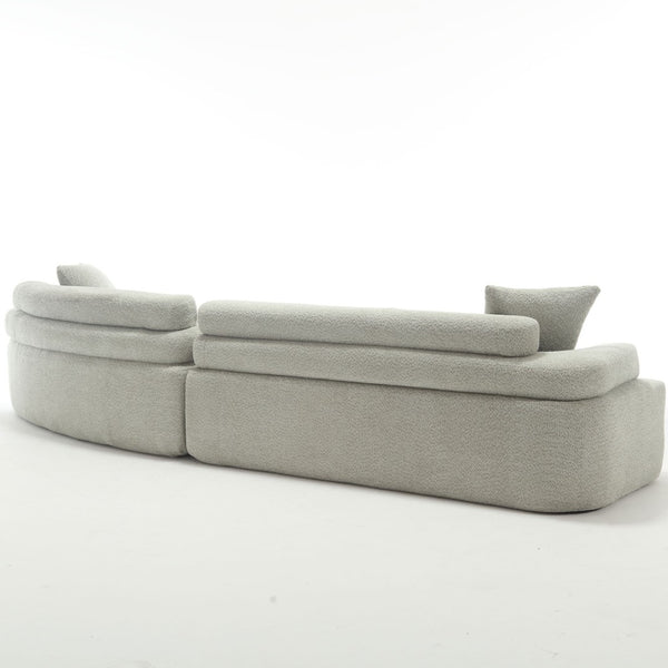 English Elm Modern Foam-Filled Sleeper Sofa Bed For Living Room & Bedroom, Stylish Boucle Design, 3 Colors W2705S00008-GIGA