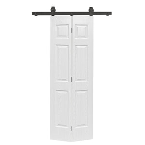 English Elm 30 in Matte Black Steel Sliding Barn Door Frosted Glass Privacy Panel with Hardware B2763P484472