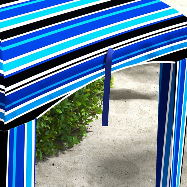 English Elm Outsunny 5.9' Portable Beach Umbrella Cabana With Walls & Vents - Ultimate Sun Protection & Privacy W2225P174270-GIGA