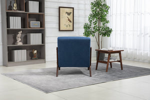 English Elm Mid Century Modern Accent Chair - Plush Velvet Upholstered Armchair For Living Room & Bedroom Decor W2530P327487