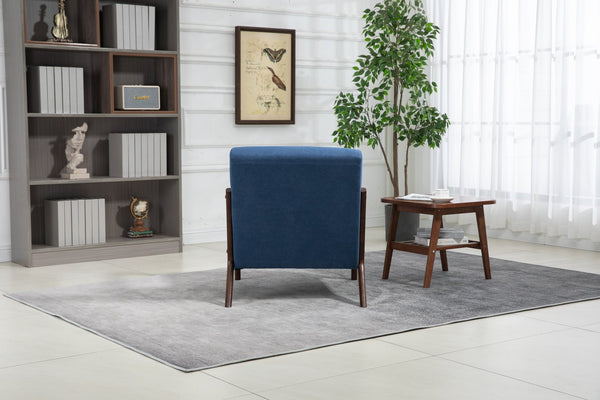 English Elm Mid Century Modern Accent Chair - Plush Velvet Upholstered Armchair For Living Room & Bedroom Decor W2530P327487