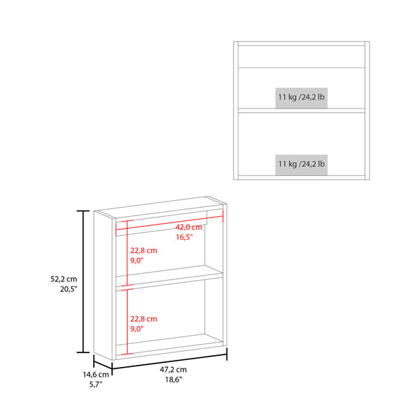 English Elm Medicine Cabinet Hailey Black — Mirrored Wall Cabinet with Two 9"x16.5" Shelves, Compact Storage Solution B092P238754