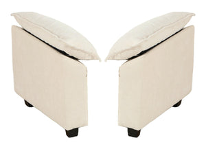 English Elm Cloud Sectional Armrest Module Chenille Upholstered Lounge Piece for Modern Living Spaces Beige W1143P378694