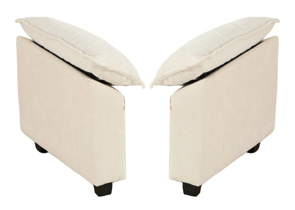 English Elm Cloud Sectional Armrest Module Chenille Upholstered Lounge Piece for Modern Living Spaces Beige W1143P378694