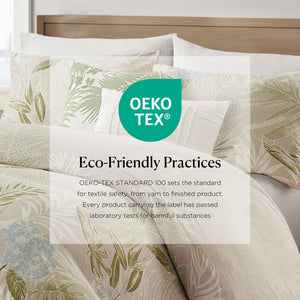 English Elm 6-piece Cal King Cotton Dobby Coastal Comforter Set with Embroidered Throw Pillows B035P463270