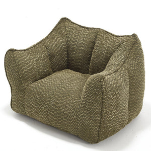 English Elm Sofa plush beanbag chair with superfiber cover and resilient foam filling for ultimate home comfort and relaxation Olive Green W1996P252266