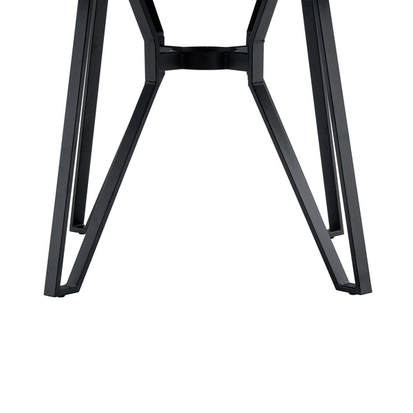 English Elm Christopher Knight Home® - 5PCS Mid-Century Dining Set Ash Brown & Black – 46.85" Round Table w/ Hairpin Legs, 4 Upholstered Chairs N771P266173H_N771P205332A