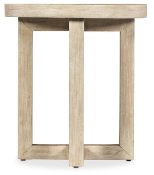 Hooker Furniture Commerce Modern Side Table In Light Acacia Wood Finish — Round 22" Top, Durable Solids & Veneers, Versatile Accent For Small Spaces 7228-80198-80